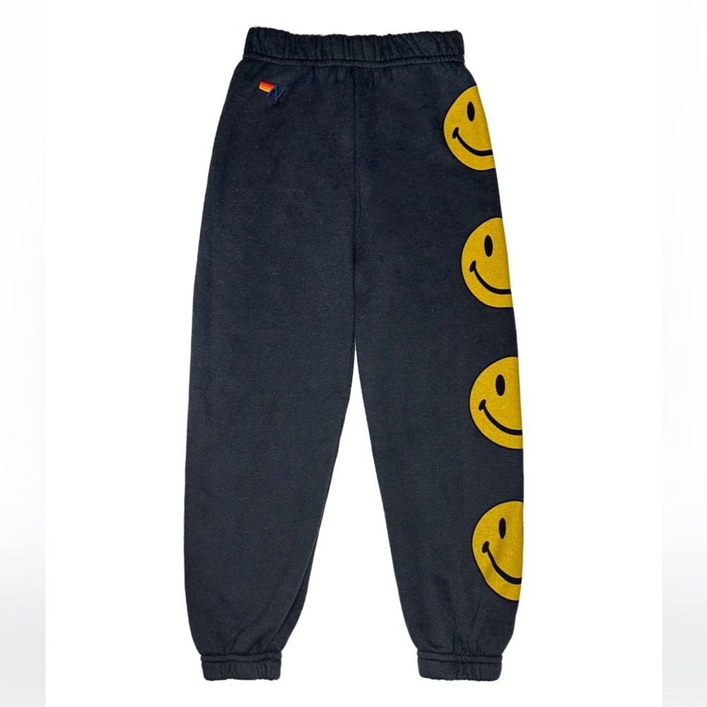 Kids Aviator Nation Smiley Sweatpants Charcoal